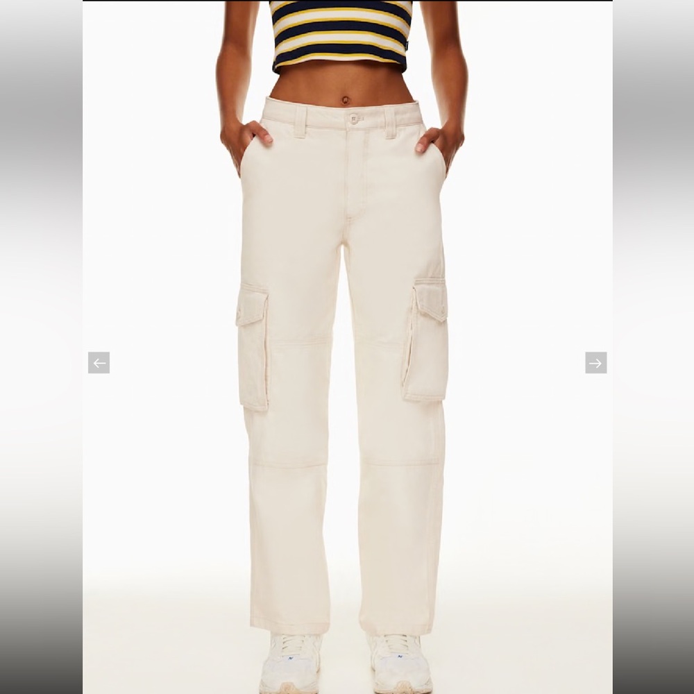 Aritzia TNA Troop Cargo Pant Whisper White